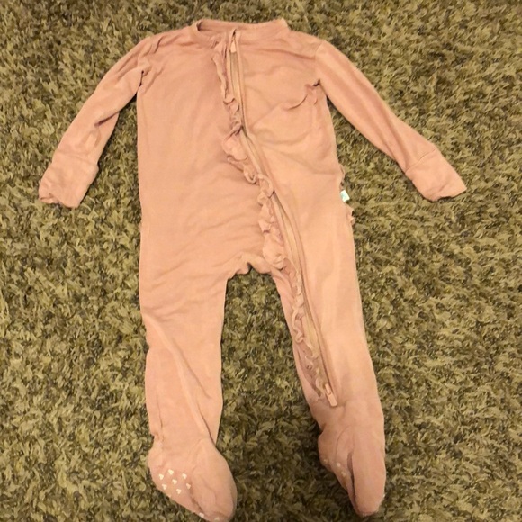 Posh Peanut Footie Ruffled Zippered One Piece - Picture 1 of 5